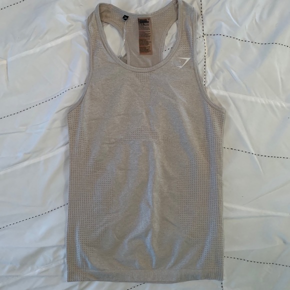 Gymshark Vital Seamless Vest - Sand - Picture 3 of 6